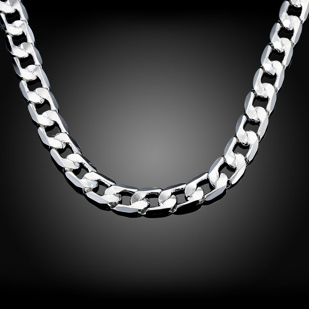 Cadena de Eslabones de Plata Masculina